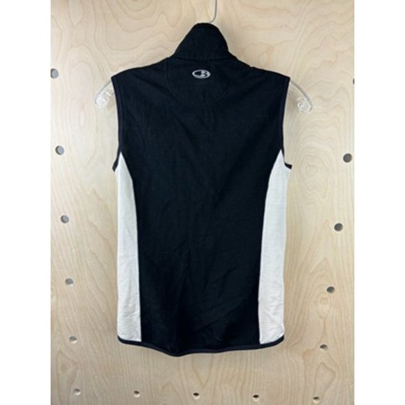 Icebreaker Merino GT Black & White Full Zip Pockets Outdoor Vest Jacket Size S - Picture 2 of 6